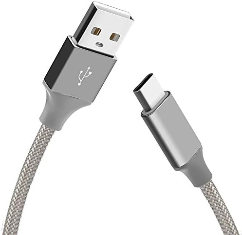 USB Type C to USB A Cable Charger, EVERMARKET Nylon Braided Fast Charging Cord for Samsung Galaxy S9 Note 8 S8 Plus,LG G5 G6 G7 ThinQ V20 V30,Google Pixel 2 XL,Nexus 6P 5X,Moto Z Z2 (3 Feet)