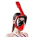 Full Face Snorkel Mask for Kids and Adults - Anti-Fog and Anti-Leak Easybreath Snorkeling Gear - Dive Scuba Mask with 180 Panoramic View and 4 Bonus Items as Snorkel Set
