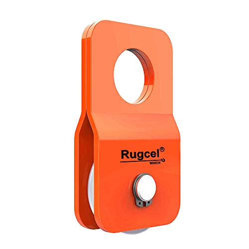 RUGCEL Winch 4.8T Heavy Duty Recovery Winch Snatch Block,10500lb Capacity (Orange)