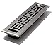 Decor Grates AJH212-NKL 2-Inch by 12-Inch Oriental Floor Register, Brushed Nickel