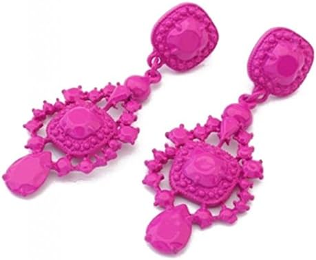 JSDY Womens Enamel Bohemia Cheap Ear Stud Earrings Fashion Unique Jewelry Pink
