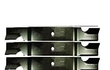 (3pk) 13464 61" GRASSHOPPER 320242 Blade Heavy Duty High Lift Notched Set of 3