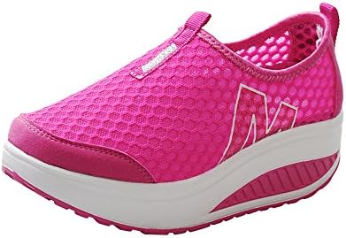 Feitengtd Breathable Sneaker, Women Casual Sneakers Ladies Loafers Air Mesh Swing Wedges Running Shoes