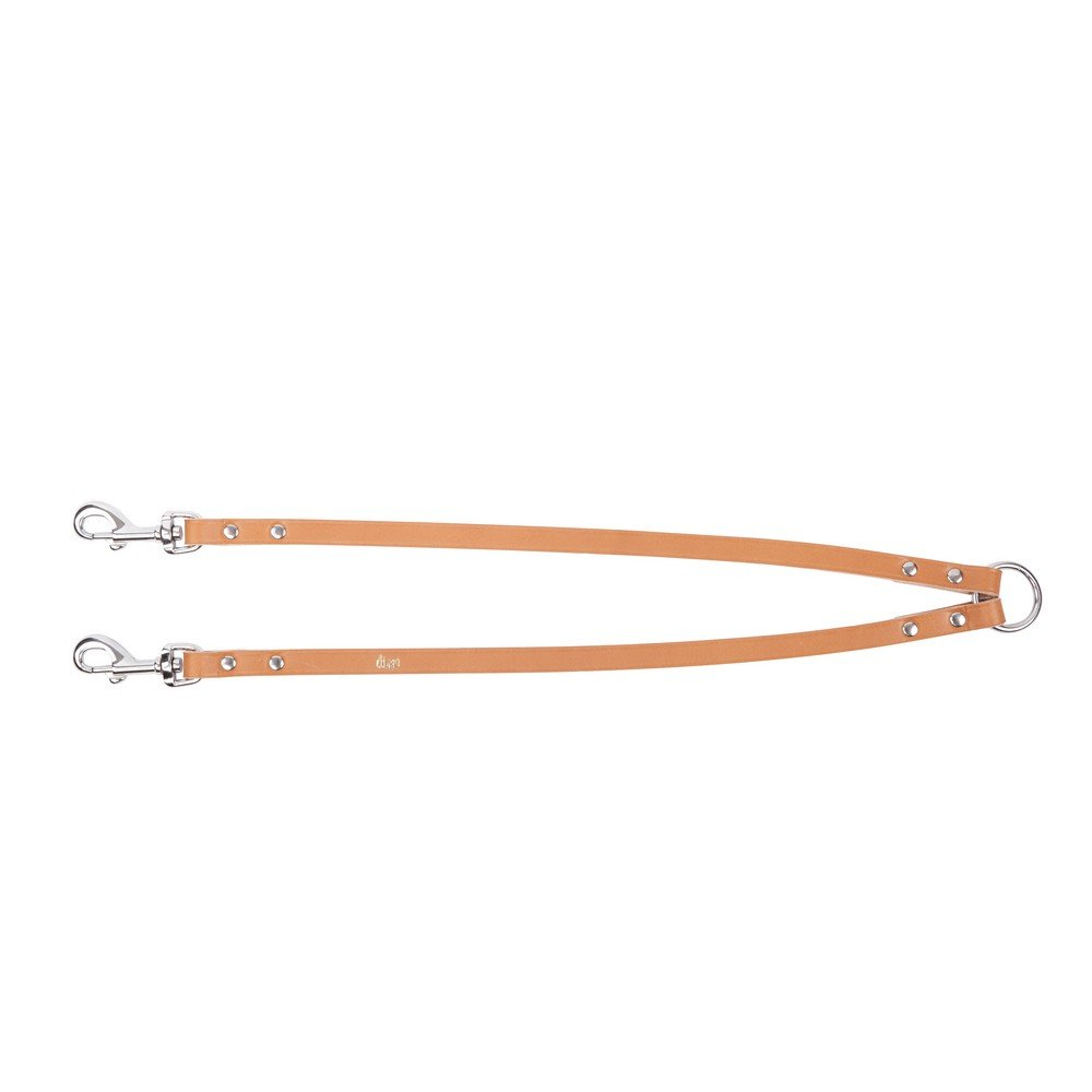 Dingo Leather Splitter, Durable Coupler to Separate Dogs, Classic Fashion Natural 10651