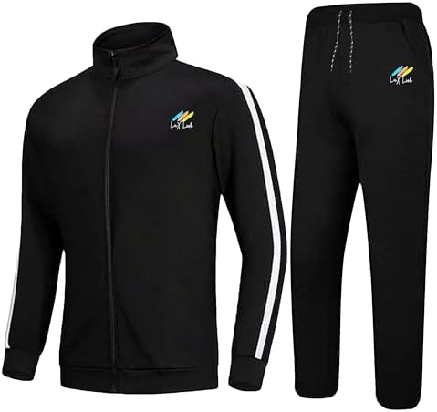 MoFiz Men's Tracksuit Set 2 Piece Outfit Sweatsuit Long Sleeve