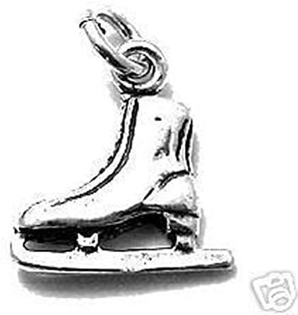 Sandra Creative Design Silver-tone Ice Skate Charm