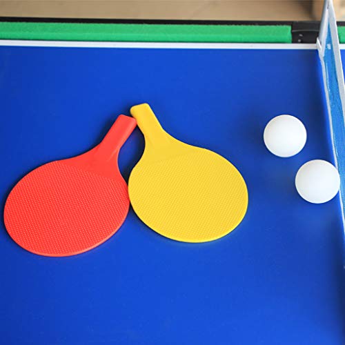 AIPINQI 31.5 Inch 4 in 1 Steady Multi Games Table, Mini Pool Table, Foosball Football Table, Air Hockey Table, Table Tennis Table Ping Pong Table, Kids Adult