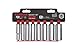 TEKTON 3/8-Inch Drive Deep Socket Set, Metric, Cr-V, 10 mm - 19 mm, 8-Sockets | 1240