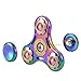 Fidget Spinner for Kids & Adults, BEST Rainbow Hand Spinner for ADHD, Killing Time, & Stress Relief. Made of Titanium Alloy, Ceramic Bearing, 3+ min, High Speed, & EDC with Portable Case (Pearl)