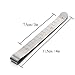 KINGSO 12 Pcs 3'' Stainless Steel Ruler Hemming Clips Measure Clip Hemmer No Pin Hem Clip Marking Ruler Guides Inch Silver