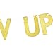 Gold Glitter Donut Grow Up Banner Baby 1st Birthday Party Decoration Bunting Photo Booth Props Signs Garland