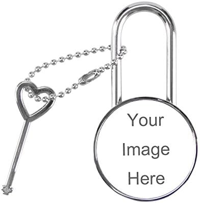 Personalized Padlock Customize Padlock of Your Own with Key for A Unique Gift (Round Padlock)