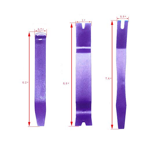 Fpz Blue 8pcs Auto Trim Removal Tool,Car Panel Door Audio Trim Removal Tool Kit for Car Audio Dash Door Panel Window Molding Fastener Remover Tool Kit