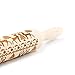 Eccoo House 2 Pack Wooden Rolling Pins Engraved Embossing Rolling Pin Christmas Deer Tree Pattern Kitchen Tool for Baking
