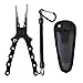 Piscifun Aluminum Fishing Pliers Braid Cutters Split Ring Pliers Hook Remover Fish Holder with Sheath and Lanyard