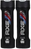 Axe 3 in 1 Shampoo + Conditioner + Bodywash, Total Fresh 12 oz (Pack of 2)