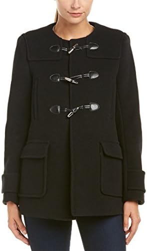 Sandro Womens Wool-Blend Jacket, 38, Black