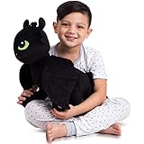 Franco Kids Bedding Super Soft Plush Snuggle Cuddle Pillow, One Size, How to Train Your Dragon Toothless