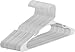 Utopia Home 20-Pack White Plastic Hangers for Clothes - Space Saving Notched Hangers - Durable and Slim - Shoulder Grooves