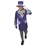 Black and Purple Gothic Mad Hatter Adult Costume