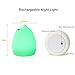 EMDMAK Baby Night Light USB Rechargeable Silicone Night Lamp with 7-Color Mood Light, Sensitive Tap Control for Baby Kids Adults (Kitty C)