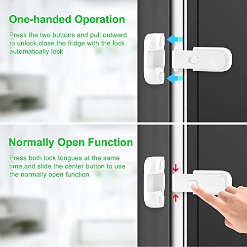 Freezer Door Lock for Kids - Refrigerator Fridge Door Lock，Child Proof Fridge Freezer Door Lock Apply to Max 1\
