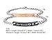His & Hers Matching Set Titanium Stainless Steel His Crazy Her Weirdo Couple Bracelet in a Gift Box