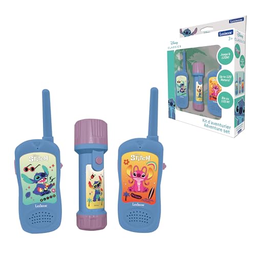 Lexibook, The Stitch Adventure Set met walkietalkies en Torchlight/Compass, RPTW10D