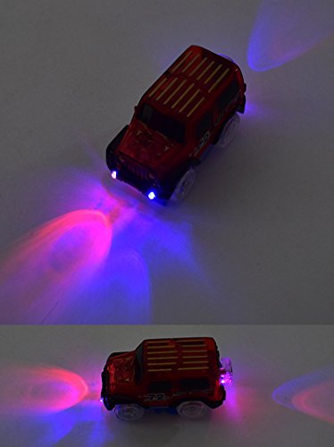 image for New ideas Car Tracks,Light Up Replacement Toy Car (2-Pack) Glow in the