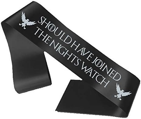 Should Have Joined The Nights Watch Sash - Black by Fancy Pants Store