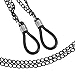 PiercingJ Adjustable Women Punk Choker Necklace Collar with Metal Body Chain Goth Ring Non-Piercing Faux Body Jewelry