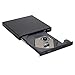 External CD Drive，DLIUZ USB 2.0 Portable Slim External Drive, CD/DVD-RW Drive, CD-RW Rewriter Burner For High Speed Data Transfer for Laptop Notebook PC Desktop Computer (2.0Black)