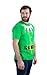 Ann Arbor T-shirt Co. Santa's Elf Costume | Jumbo Print Novelty Christmas Holiday Humor Unisex T-Shirt - Large - Green