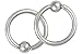 Set of 2 Rings: 16g Surgical Steel 5/16