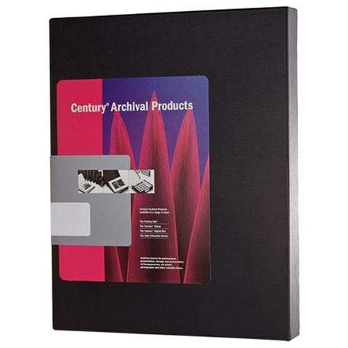 Century Archival 14″ x 18″ Clamshell Print Storage Box, Color: Black, 14 1/2″ x 18 1/2″ x 2″ by Century