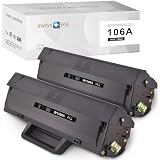 Toner Kingdom 2x W1106A (106A) Con Chip – Compatibile Per HP Laser MFP 137fnw, 107w, 135a E Altri – Alta Resa 2000 Pagine