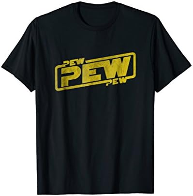 Movie QuotesPew Pew Pew - Blockbuster Movie Quote T-ShirtOEKO-TEX STANDARD 100