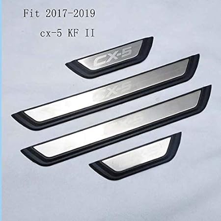 Steel Scuff Plate Door Sill Trim Guard For  2013 2014 2015 2016 Mazda Cx-5 Cx5