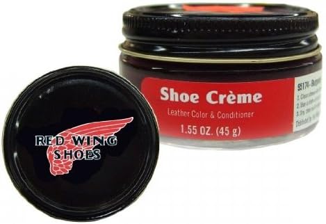red wing burgundy boot cream