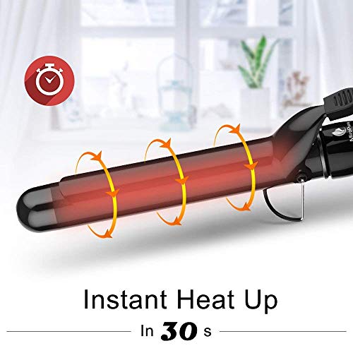 Curling-Iron-1-14-inch-Instant-Heat-with-Extra-Smooth-Tourmaline-Ceramic-Coating-6-Temperature-Settings-and-Dual-Voltage-Glove-Included