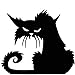 Fashionclubs Vinly Black Cat Removable Window Wall Sticker For Halloween Home Decoration,14.513.5cm