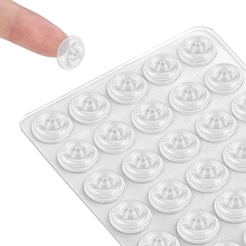 Door Bumpers, 225 Pcs Self Adhesive Clear Cupboard Door Bumpers