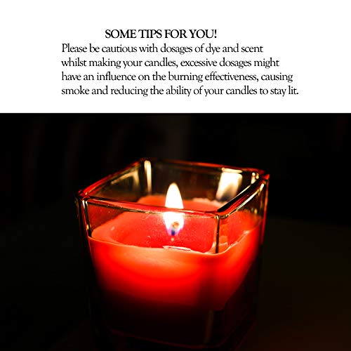 100pcs/lot Candle Wicks for Candle Making - Coated with Natural Soy Wax, Low Smoke - Cotton Threads Woven with Paper - Candle DIY (6 inch)