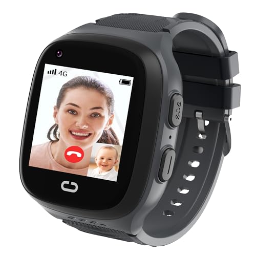 AIWIEP Smart Watch GPS Tracker with Calling,sos,gps Tracker,voice Chat,camera, Kids Cell Phone Toys for Ages 5-7 Boys Age 3-12, for Kids, 4G