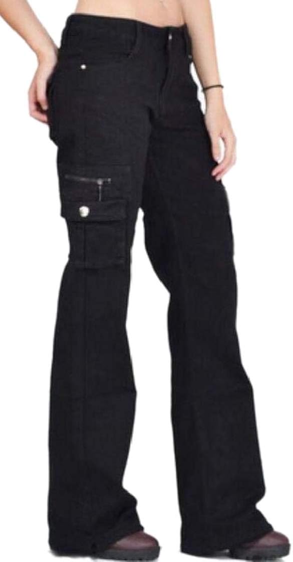 Buy chenshijiu Women Outdoor Mid Rise Multi Pocket Bootcut Cargo Pant
