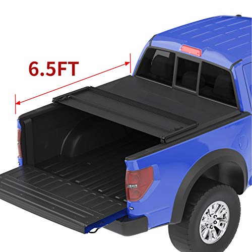 oEdRo Upgraded Soft TriFold Truck Bed Tonneau Cover Compatible for