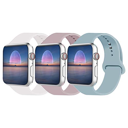 IDON Smart Watch Sport Band, Soft Silicone Replacement Strap Band Compatible with Watch Band 44MM 42MM 40MM 38MM Watch Series 4/3 /2/6, S/M M/L,All Models