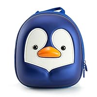 Kiddie Totes 3D Hardshell Penguin Backpack for Toddlers and Children - Leash