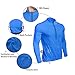 Spotti Men's Cycling Bike Jersey Long Sleeve with 3 Rear Pockets - Moisture Wicking, Breathable, Quick Dry Biking Shirt Blue