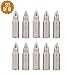 Chill-O Stainless Steel Whiskey Metal Shots Set of 10 + Leather Strap Bullet Necklace Whiskey Chillers - Wine Chillers - Beer Chillers - Vodka Chillers - Champagne Chillers - Spirits Chillers
